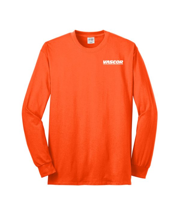 Unisex Port & Company Core Blend Long Sleeve Tee - Safety Colors